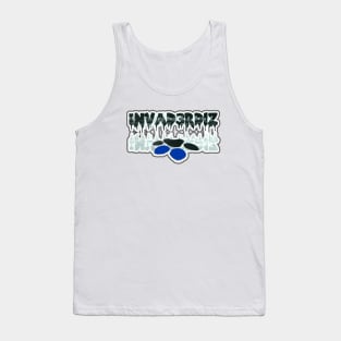 Invader Blue Paws Tank Top